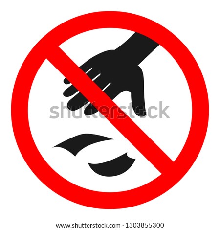 NO LITTERING sign. Vector.