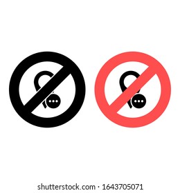 No location, gps, loading icon. Simple glyph, flat vector of location ban, prohibition, forbiddance icons for ui and ux, website or mobile application