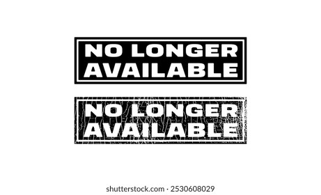 no longer available stamp, black isolated silhouette