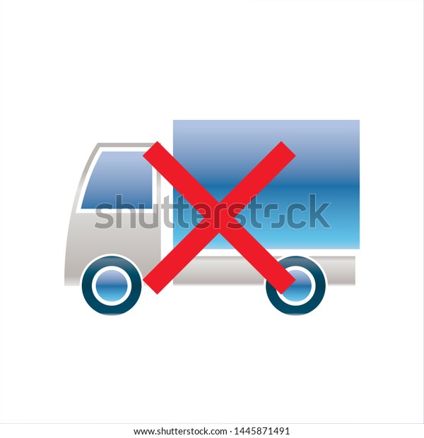 no lorry icon no truck\
symbol vector