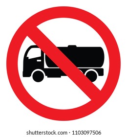 no lorry vector icon