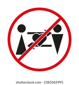 No Love exchange sign. Vector illustration.