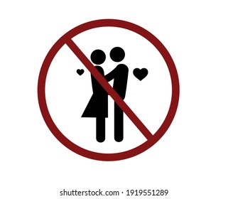 No Love Icon Vector Linear Style Stock Vector (Royalty Free) 1919551289 ...