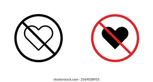 No love sign vector graphic pack