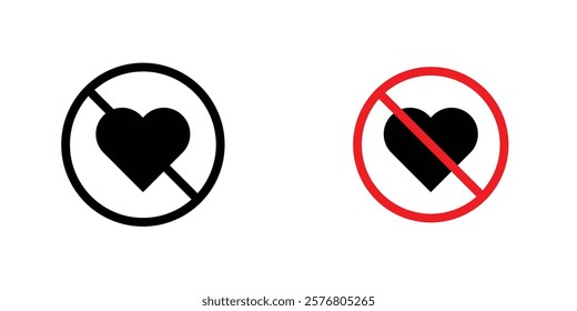 No love sign vector pack for web designs