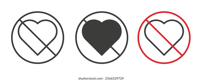 No love signs collection for website design, app, UI design.