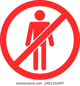 no se permite a ningún hombre entrar en el icono