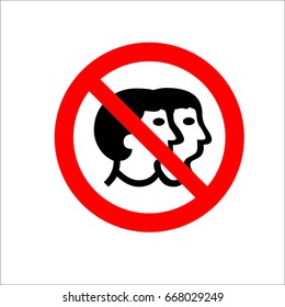 No man icon vector sign symbol