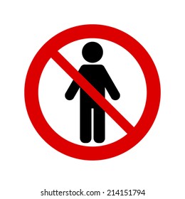 no man sign
