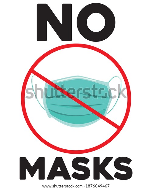 No Masks Tshirt Design Mask Stock Vector (Royalty Free) 1876049467 ...