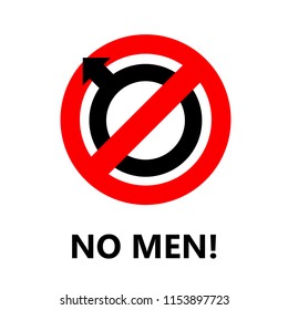 No men icon to use as a restriction for the entrance to non men areas
