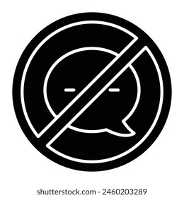 No Message Icon Design For Personal And Commercial Use.