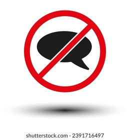 No message symbol. Vector illustration. EPS 10.