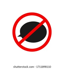 No message vector icon illustration isolated on a white background.