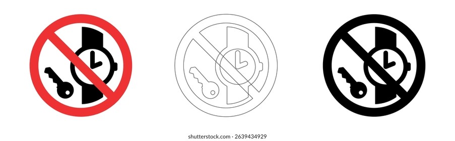 No metallic articles in vector format