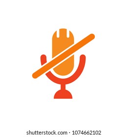No Mic Icon Design