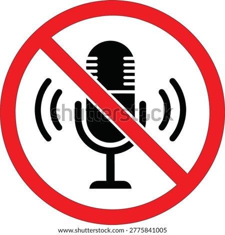 No mic sign Vector Symbols