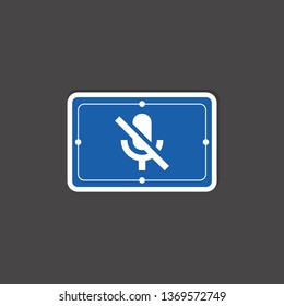 no microphone icon