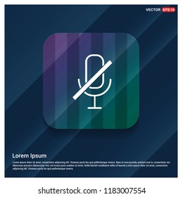 No Microphone icon - Free vector icon
