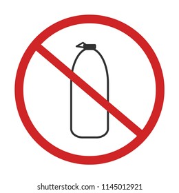 No Milk bottle sign design vector