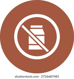 Ilustración de diseño de icono de Vector de leche