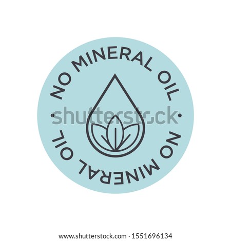 No mineral oil icon. Vector illustration.