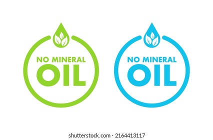 No mineral oil. Vector design. Vector icon. Logo symbol