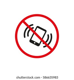 no mobile phone icon , vector ,eps10