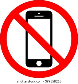 No Mobile Phone. Sign