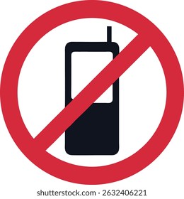 Ícone de Uso de Telefone Celular Não Permitido