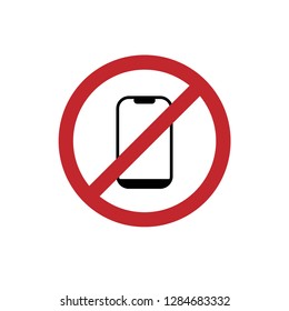 no mobile sign