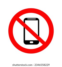no mobile sign icon vector illustration 