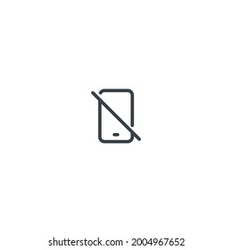 No Mobile - Vector Icon | Pictogram