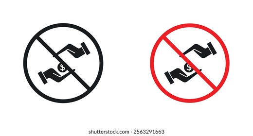 No money sign pack for app and website ui designs.