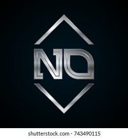 NO Monogram, Metal Logo, Silver Logo
