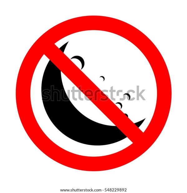 No Moon Icon Vector Illustration Stock Vector Royalty Free 548229892