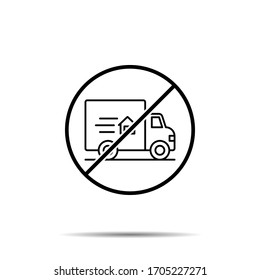 Kein Motorrad-Symbol. Einfache dünne Linie, umrissene Vektorillustration von Immobilien-Verbot, Verbot, Embargo, Interdict, Verbotssymbole für i und ux, Website oder mobile Anwendung