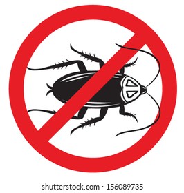 No More Cockroach Icon. Isolated on white icon  