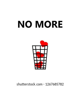 no more love slogan for t-shirt print and other uses