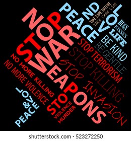 No more war graphic design, Vector illustration