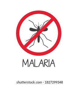 no mosquito sign icon- vector illustration