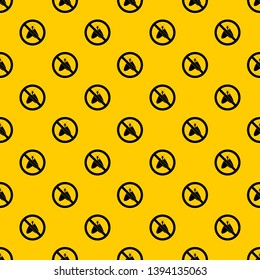 No moth sign pattern seamless vector repeat geometric yellow for any design