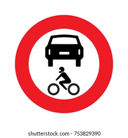 no motor vehicles sign