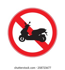 No motorcycle sign