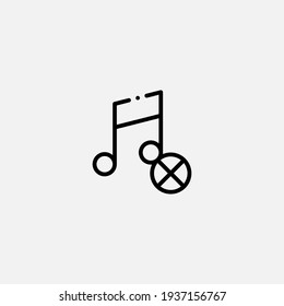 No music icon sign vector,Symbol, logo illustration for web and mobile