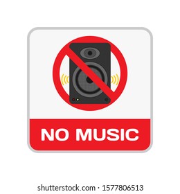 No Music Icon : Music Theme, Business Theme, Infographics and Other Graphic Related Assets.