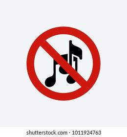 no music icon vector