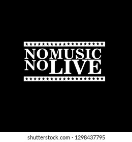 no music no life - T-Shirt design