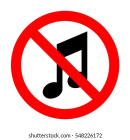 No Music note icon. 