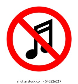 No Music note icon. 